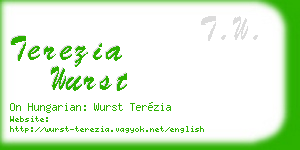 terezia wurst business card